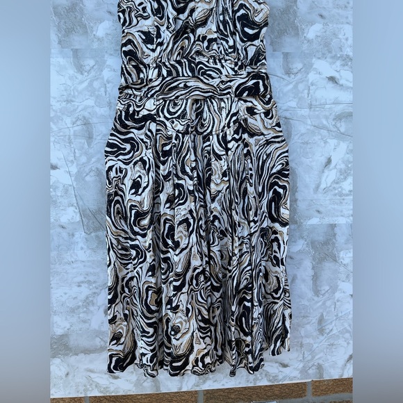 Diane Von Furstenburg Nicola Dress in Marble Black size 6 - Picture 13 of 17